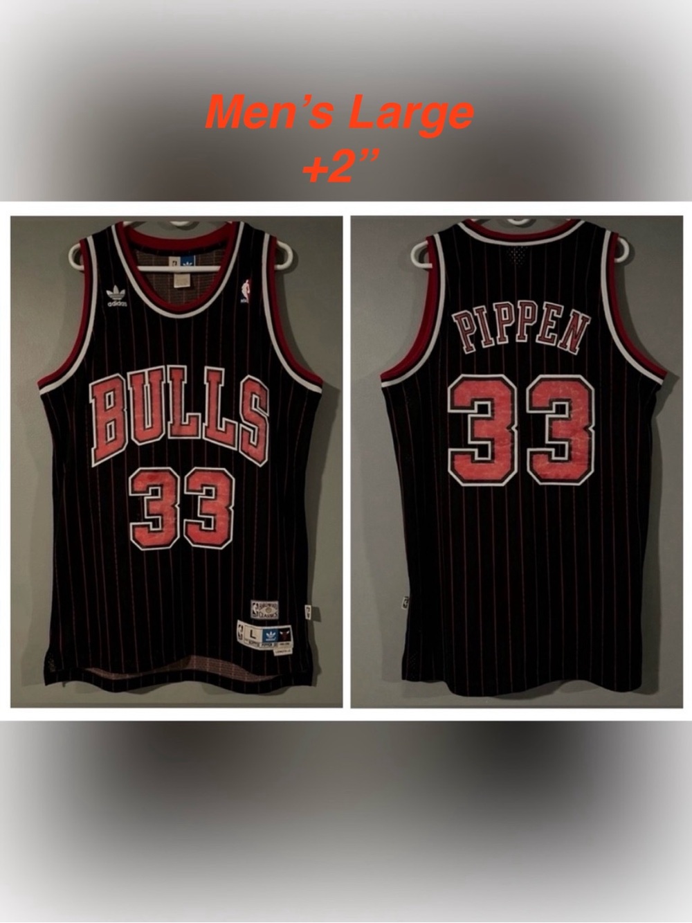 Chicago Bulls #33 Scottie Pippen Retro Pinstripes Hardwood Classic NBA Jersey